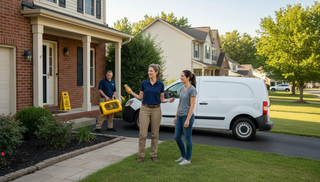 Residential water damage restoration in Parris Island, SC